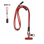 Handy-Lanyard aus RPET-Polyester mit integriertem Ladekabel
