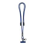 Handy-Lanyard aus RPET-Polyester mit integriertem Ladekabel Ansicht mit Druckbereich