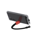 Verstellbares Handy-Armband mit Metallkarabiner und Ständer zweite Ansicht