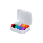 Glasmarkierer mit 12 Silikon-Markern in verschiedenen Farben farbe weiß erste Ansicht