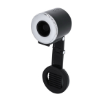 Ringlicht mit Ventilator aus ABS und Handyhalterung 500 mAh zweite Ansicht