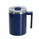 Edelstahl-Mixtasse mit Schiebedeckel 400 ml farbe marineblau erste Ansicht