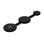 Magnetisches, faltbares 3-in-1-Wireless-Ladegerät mit USB-C 15 W farbe schwarz erste Ansicht