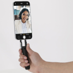 Faltbarer magnetischer Handyhalter mit Karabiner, verstellbar