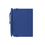 A7-Notizblock mit Kunstleder-Einband und passendem Kugelschreiber vierte Ansicht