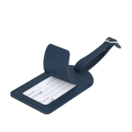 Kofferanhänger aus Kunstleder mit verstellbarer Schnalle dritte Ansicht