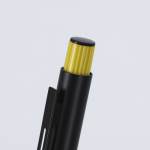 Kugelschreiber aus recyceltem Aluminium mit strukturierter Griffzone dritte Ansicht