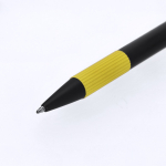 Kugelschreiber aus recyceltem Aluminium mit strukturierter Griffzone vierte Ansicht