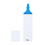 Textmarker mit weißem Etui und mehrfarbiger Tinte farbe blau erste Ansicht