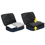 Reiserucksack mit integrierter Vakuumpumpe und Trolley-Schlaufe fünfte Ansicht