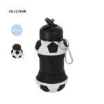 Faltbarer Trinkbehälter im Fußball Design mit Karabiner 550 ml