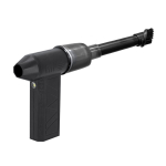 Tragbarer Bläser und Sauger aus Kunststoff mit wiederaufladbarem Akku vierte Ansicht