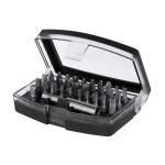Werkzeug-Set mit Kunststoffetui und magnetischen Bits