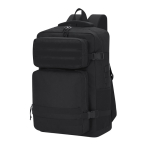 Polyester-Rucksack für Laptop mit mehreren Fächern 17” farbe schwarz erste Ansicht