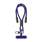 RPET-Armband mit Ladekabel und Datenübertragung 60 W farbe blau erste Ansicht