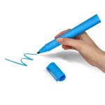 Großer Textmarker mit duftender Tinte in verschiedenen Farben farbe blau dritte Ansicht