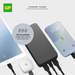 Powerbank 20000 mAh mit 3 Ports USB-A und USB-C68625b3e9b0dbdfc399644a0 farbe schwarz siebte Ansicht