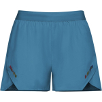 Atmungsaktive Damen-Polyester-Shorts 110g/m² Roly Direct Stratos farbe blaugrau erste Gebrauchsansicht