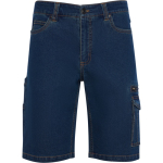 Unisex Jeans-Bermuda aus Baumwolle mit Mehrzwecktaschen 370g/m² Roly farbe jeansblau zweite Ansicht