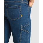 Unisex Jeans-Bermuda aus Baumwolle mit Mehrzwecktaschen 370g/m² Roly farbe jeansblau sechste Detailansicht