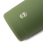 Thermoflasche aus recyceltem Edelstahl mit weichem Silikongriff 500 ml farbe weiß zweite Detailansicht