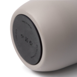 Thermoflasche aus recyceltem Edelstahl mit Strohhalm 500 ml farbe grau vierte Detailansicht