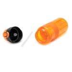 Sportflasche aus recyceltem Kunststoff mit Strohhalm-Dosierer 700 ml farbe orange zweite Detailansicht