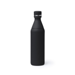 Thermoflasche aus Edelstahl mit Doppelöffnung und Verschluss 550 ml farbe schwarz zweite Ansicht