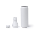 Thermoflasche aus Edelstahl mit Doppelöffnung und Verschluss 550 ml farbe rot erste Detailansicht