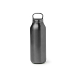 Thermosflasche aus Edelstahl mit transluzentem Schraubdeckel 500 ml farbe schwarz zweite Ansicht