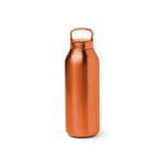 Thermosflasche aus Edelstahl mit transluzentem Schraubdeckel 500 ml farbe orange zweite Ansicht