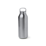 Thermosflasche aus Edelstahl mit transluzentem Schraubdeckel 500 ml farbe silber zweite Ansicht