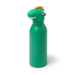 Thermoflasche im Kinderdesign mit Tierkopfdeckel 450 ml farbe grün erste Gebrauchsansicht