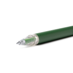 Kugelschreiber recyceltes Aluminium matt mit transparentem Clip farbe schwarz erste Detailansicht