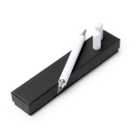 2in1 Kugelschreiber Metall mit endloser Spitze blaue Tinte farbe weiß dritte Detailansicht