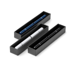 2in1 Kugelschreiber Metall mit endloser Spitze blaue Tinte farbe weiß vierte Detailansicht