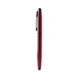 Rollerball aus recyceltem Aluminium mit Touchpen, blaue Tinte farbe rot zweite Ansicht