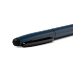Rollerball aus recyceltem Aluminium mit Touchpen, blaue Tinte farbe marineblau zweite Detailansicht