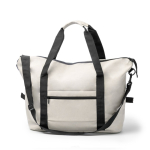 Multifunktionstasche aus recycelter Baumwolle mit Schultergurt farbe beige zweite Ansicht