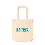 Baumwolltasche mit Reißverschluss und Bodenfalte 230 g/m² Hauptansicht