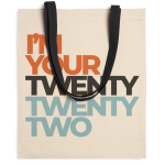 Tasche aus 100 % Baumwolle mit langen farbigen Henkeln 140 g/m² farbe schwarz erste Gebrauchsansicht