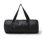 Faltbare Sporttasche aus recyceltem Kunststoff mit Reißverschluss farbe schwarz dritte Ansicht