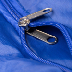 Faltbare Sporttasche aus recyceltem Kunststoff mit Reißverschluss farbe köngisblau erste Detailansicht