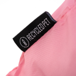 Faltbare Einkaufstasche recycelt mit verstellbarem Zugband farbe rosa vierte Detailansicht