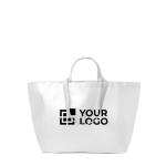 Mehrwegtasche mit Seitenfalte und verstärkten Henkeln Hauptansicht