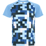 Unisex-Funktionsshirt, Raglanärmel 150g/m² Roly Direct Ventor farbe pastellblau erste Gebrauchsansicht