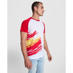T-Shirt Kurzarm mit Baumwollgefühl 190 g/m² Roly Direct Forza farbe rot zweite Detailansicht