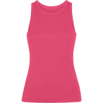 Damen-Tanktop aus Rippstrick 270 g/m² Roly Direct Dribe farbe pink erste Gebrauchsansicht