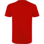 Unisex-Baumwoll-T-Shirt mit kurzen Ärmeln 180 g/m² Roly Direct Kutta farbe rot zweite Ansicht