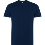 Unisex-Baumwoll-T-Shirt mit kurzen Ärmeln 180 g/m² Roly Direct Kutta farbe marineblau erste Gebrauchsansicht